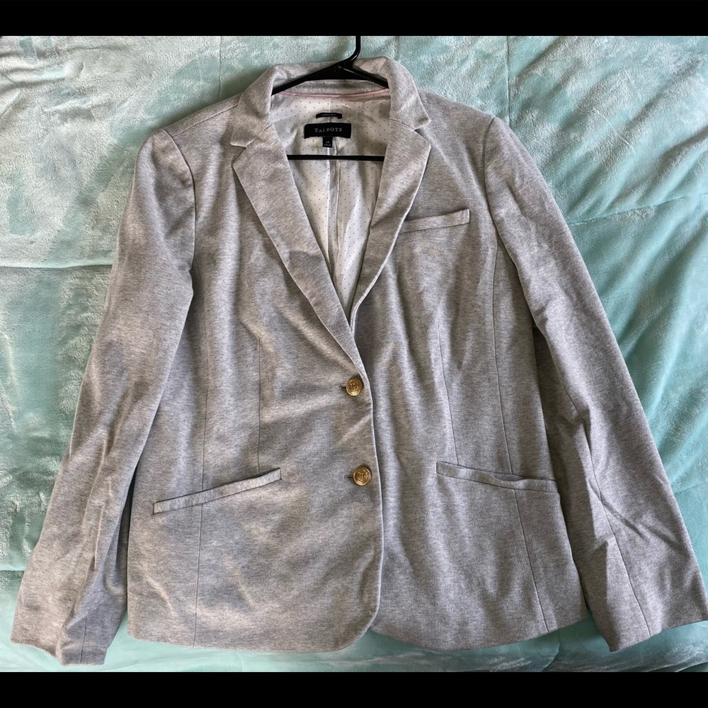 Talbots, 14 , gray suit coat
